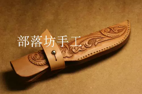 Кожаная резьба ножа на заказ ручной крышку чистого коврика может настроить персонализированные узоры личности