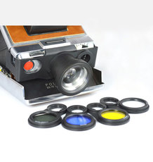 LOMO камера 宝丽来sx-70微距镜头slr680 690 alpha1近拍镜多色滤镜 nd镜