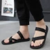 2019 mới Việt Nam dép nam ngón chân mềm bãi biển dép nam dép đôi sử dụng dép và dép nam triều mùa hè trượt - Sandal