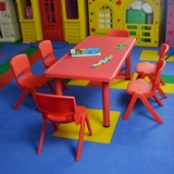 Прямые продажи детского сада дети с густым пластиковым столом Стол Стол Стул Деревянный Учебный Столы и Стулья