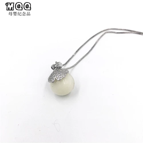 Детский сувенир, подвеска, ожерелье ручной работы, DIY, четырехлистный клевер, серебро 925 пробы, делается под заказ