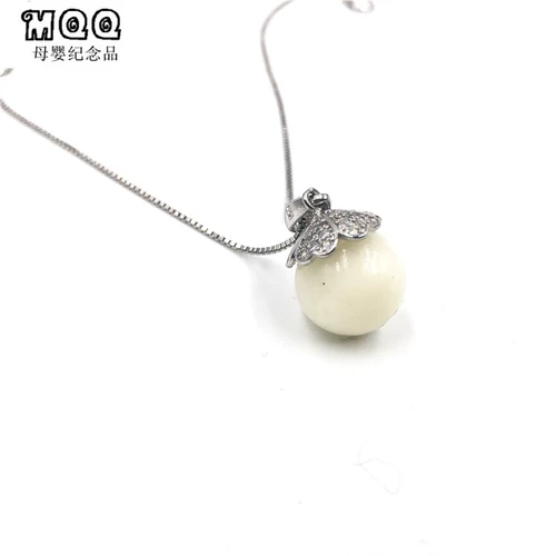 Детский сувенир, подвеска, ожерелье ручной работы, DIY, четырехлистный клевер, серебро 925 пробы, делается под заказ