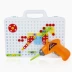Trẻ em trẻ điện khoan nut tháo gỡ lắp ráp trên bảng kết hợp công cụ hands-on tháo gỡ vít vít puzzle chơi nhà đồ chơi bộ xếp hình lego cho người lớn Đồ chơi gia đình