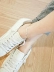 S925 sterling bạc rắn xương vòng chân cô gái ngày Hàn Quốc đơn giản Sen sterling bạc vòng chân sinh viên với phụ kiện quà tặng bạn gái - Vòng chân