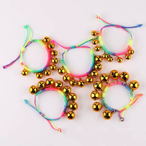 Детский колокольчик, браслет из красной нити, плетеный браслет на ногу