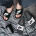 Nike Nike Benassi JDI chữ đen trắng slippers Dép thể thao nam và nữ đi biển 343880-090 - Dép thể thao dép quai ngang nữ Dép thể thao