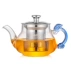 Nhiệt độ cao thủy tinh chịu nhiệt ấm trà hoa ấm trà trà đen bộ trà trà lọc trong suốt có thể được làm nóng và có kích thước bình pha trà thủy tinh có lõi lọc Trà sứ