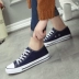Sinh viên mùa xuân giày vải nữ Hàn Quốc phiên bản của đôi giày của nam giới thấp để giúp giày phẳng giày thoáng khí giày đơn màu trắng giày giầy adidas nữ Plimsolls