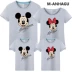 Mẫu áo xuân hè 2018 hai mẹ con cài đặt cho gia đình ba chiếc áo phông Mickey Mickey xu hướng du lịch giải trí cotton-bố mẹ