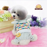 Эбби -домашняя одежда Mengxiong с четырьмя легкими осенними и зимними платьями Утолщенные плюшевые виппии би, собака, кошачья одежда