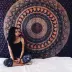 Ấn độ Mandala bộ sưu tập phần treo tấm thảm tấm thảm nền tường yoga chăn 148 * 200 cm ngang và dọc có sẵn
