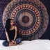 Ấn độ Mandala bộ sưu tập phần treo tấm thảm tấm thảm nền tường yoga chăn 148 * 200 cm ngang và dọc có sẵn thảm treo đầu giường Tapestry