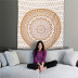 Fan Wei Đông Nam Á Ấn Độ Mandala treo tấm thảm tấm thảm tường sofa khăn khăn trải bàn yoga bãi biển khăn Tapestry