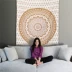 Fan Wei Đông Nam Á Ấn Độ Mandala treo tấm thảm tấm thảm tường sofa khăn khăn trải bàn yoga bãi biển khăn thảm vải decor treo tường Tapestry