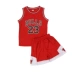 Trẻ em đồng phục bóng rổ phù hợp với mùa hè cậu bé thể thao jersey trường tiểu học cậu bé Curry mùa hè mẫu giáo trang phục 	lưới và bóng rổ Bóng rổ