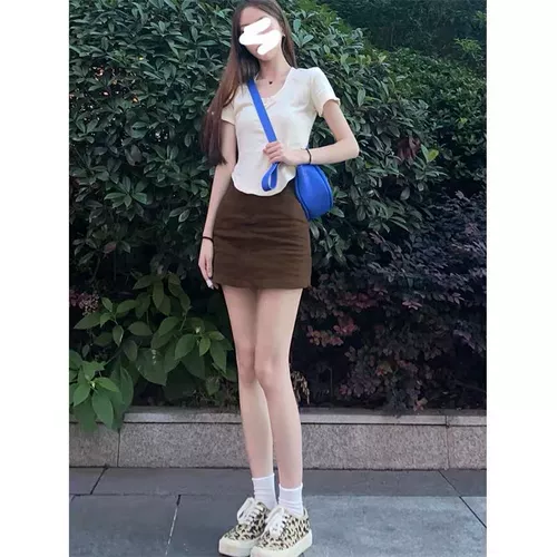 Летний ретро комплект, юбка, подходит для подростков