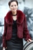 2018 mùa đông áo khoác lông nữ phần ngắn da lộn con cáo lông cổ áo lông thỏ faux fur coat fur coat nữ Faux Fur