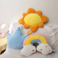 Радужная подушка на солнечной энергии, плюшевая кукла, игрушка, популярно в интернете, облако, подарок на день рождения