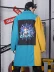 GENANX sét thủy triều thương hiệu áo khoác len đẹp trai in màu tương phản vải len xu hướng thời trang áo khoác nam cá tính 2019 - Áo len