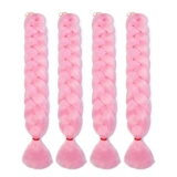 Парик, розовые боксерские дреды с косичкой для плетения волос, делается под заказ