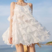Sanya du lịch áo tắm thiết yếu nữ trắng chia ba mảnh 2019 mới mỏng mới thu thập bikini - Bộ đồ bơi hai mảnh
