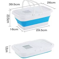 13 -литровое складное крышка с синим поясом складываю