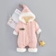 Baby down cotton jumpsuit dày mùa đông phù hợp với nam và nữ - Áo liền quần