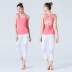 Quần yoga nữ in ấn lưới nhanh chóng làm khô vớ đàn hồi cao quần thể dục cao eo chín quần quần khiêu vũ cắt quần