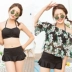 Mới chia bộ bikini ba mảnh loại váy góc phẳng ngực dây đeo thép tấm tập hợp mỏng giảm béo đồ bơi phụ nữ Bộ đồ bơi hai mảnh