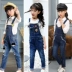 Cô gái denim bib 2019 mùa thu mới trẻ em quần denim đại dương cậu bé lớn mùa xuân và mùa thu quần bé gái - Quần jean