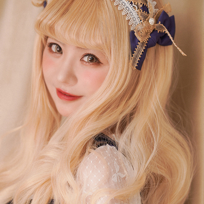 taobao agent 【Vanyar】Daily long roll girl wig + Rose Ji + three -color/wave roll spot