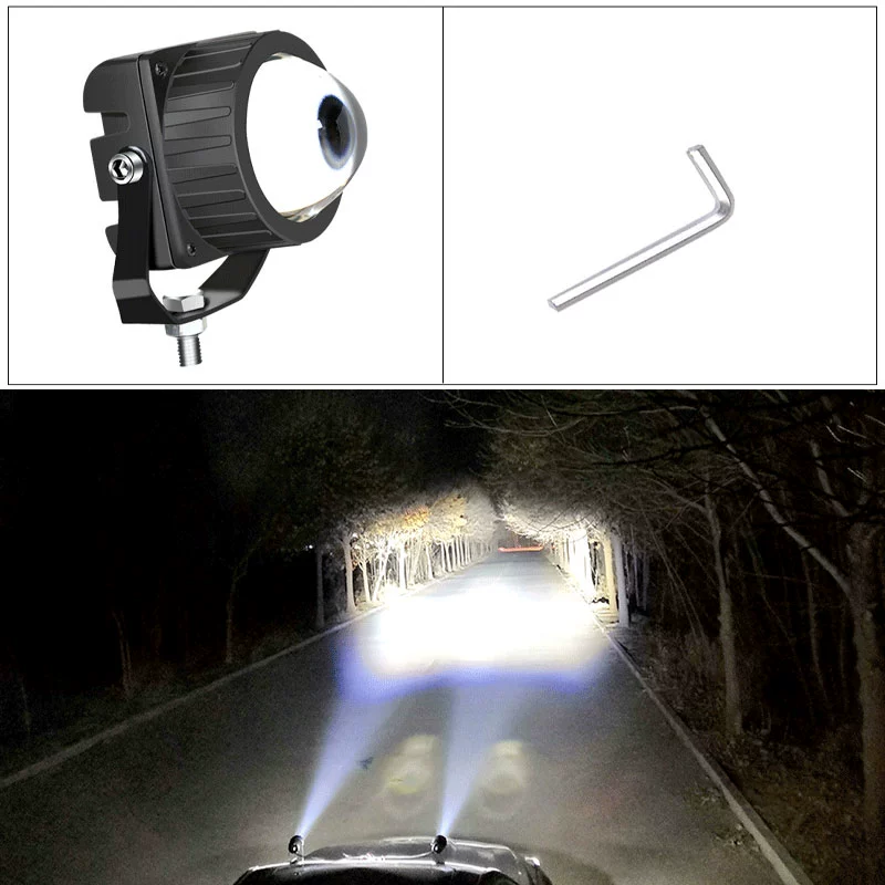 đèn led gầm ô tô Xe LED Spotlight Off -Road Xe laser High -beam Van Cars Mid -NET Light Sửa đổi thanh mặt trước Đèn sương mù Mobilizer Universal đèn gầm ô tô đèn xenon ô tô 