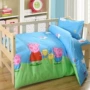 bộ đồ giường giường học mùa xuân và mùa hè xanh ba mảnh lõi chăn vườn ươm phổ quát dành riêng ngủ trưa của trẻ em - Bộ đồ giường trẻ em 	bộ chăn ga cho bé gái