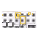 Пещерная панель стена размещена на стойке настольного хранения на стойке без удара