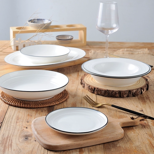 Брендовый скандинавский комплект, румяна, посуда домашнего использования, обеденная тарелка, популярно в интернете