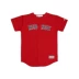 Yi tình yêu cửa hàng MLB đồng phục bóng chày vớ đỏ RedSox cha mẹ và con trẻ em mặc các cặp vợ chồng hip-hop thể thao giản dị ngắn tay T-Shirt
