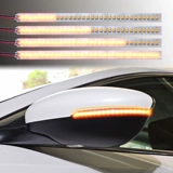 Автомобильная нагрузка заднего вида зеркало 12 В, поступающая к модификации лампы светодиодную светодиодную стержнюю светилую светильник хвост декодирует прикосновение синего красного и белого цвета