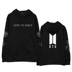 Bts tình yêu mình chống đạn nhóm thanh niên xung quanh cùng một đoạn hoodie áo len cộng với nhung mùa thu và mùa đông nam giới và phụ nữ áo lông vũ Áo len