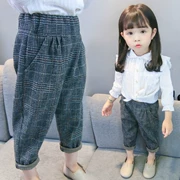 Bé gái mặc quần nhung, mặc quần bé gái, quần Harlan, kho báu của trẻ em, quần mùa thu đông, phiên bản Hàn Quốc của khí ngoại, 1-3-5 tuổi