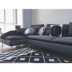 Bắc âu màu đen và trắng pillowcase lưới hình học sọc Tiếng Anh đệm đơn giản sofa gối văn phòng lại đệm