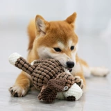 Вокализация игрушек с собакой плюшевые шлифовальные шлифовальные зубы Shiba in