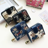 Бумажник, короткая брендовая сумка через плечо, милый складной универсальный кошелек, коллекция 2023, в корейском стиле, с медвежатами