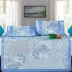 Mat băng lụa ghế ba mảnh 1.8 m giường dày mùa hè điều hòa không khí mat 1.5 m gấp đôi 2x2.2 m giường