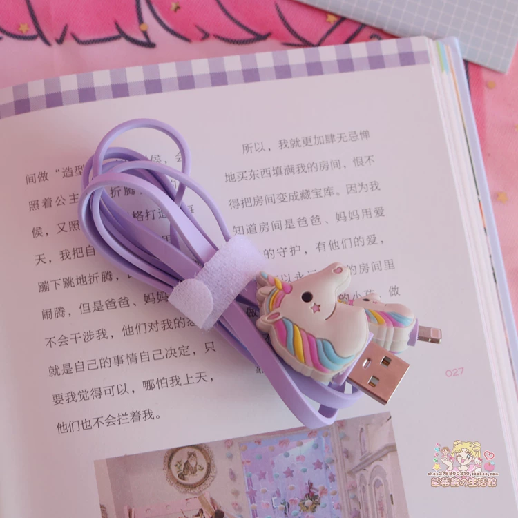 Apple, mobile phone, charging cable, Korean style, unicorn, Android