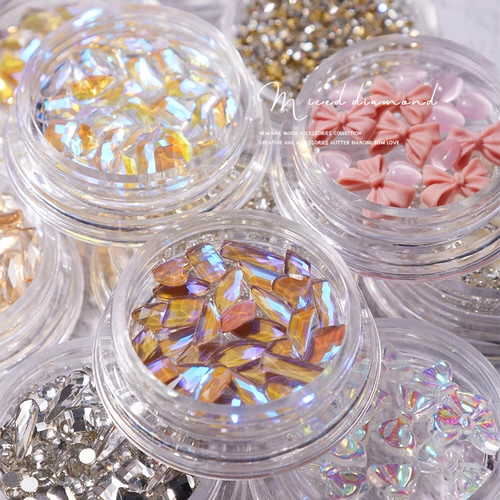 Маленький смешанный набор материалов для маникюра, ювелирное украшение из жемчуга, новая коллекция, изысканный стиль