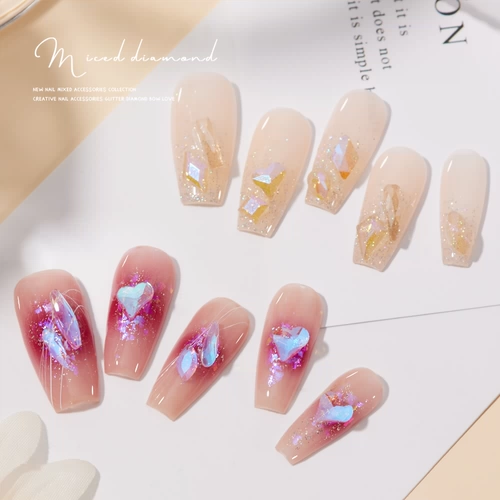 Маленький смешанный набор материалов для маникюра, ювелирное украшение из жемчуга, новая коллекция, изысканный стиль