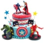 Bánh sinh nhật trang trí trang trí sáng tạo Captain America Avengers Batman Iron Man Vật tư - Trang trí nội thất kệ tủ trang trí phòng khách