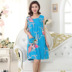 Mùa hè mới phụ nữ không tay nightdress bông bông lụa đồ ngủ bông lụa nightdress kích thước lớn nhân tạo bông vải nhà dịch vụ nữ váy đầm đẹp Đêm đầm