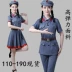 Xiaohongjun quần áo biểu diễn cho trẻ em tám đường học sinh tiểu học mới bốn ngôi sao quân đội màu đỏ lấp lánh đồng phục nam nữ - Trang phục Trang phục