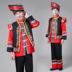 Trang phục Miao mới, trang phục biểu diễn thiểu số nam, Tujia Yao Zhuang, người Đại, quần áo hiệu suất Trang phục dân tộc